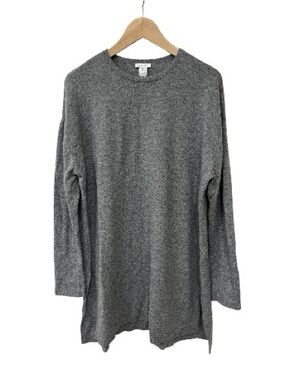 J Jill Grey Cashmere Tunic Sweater 1X
